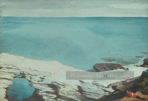 Pont naturel des Bermudes réalisme marine peintre Winslow Homer Peintures à l'huile